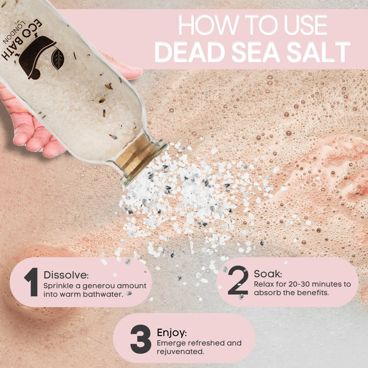 Eco Bath London Stress Relief Dead Sea Salt (300g)