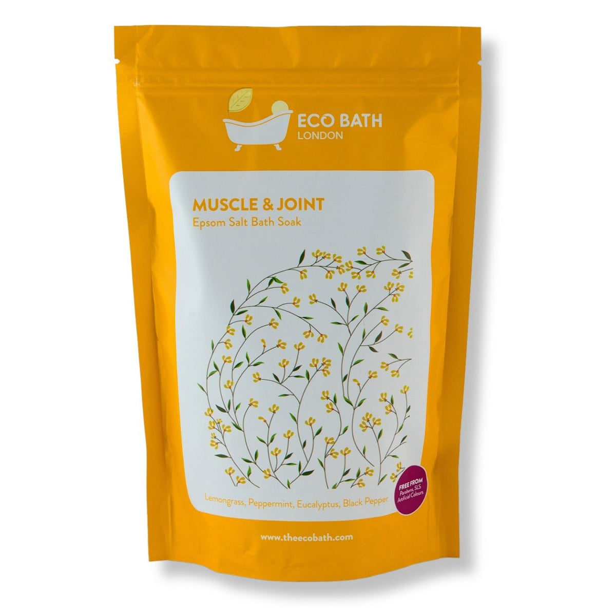 Muscle and Joint Epsom Salt Bath Soak - Pouch, 500g or 1kg