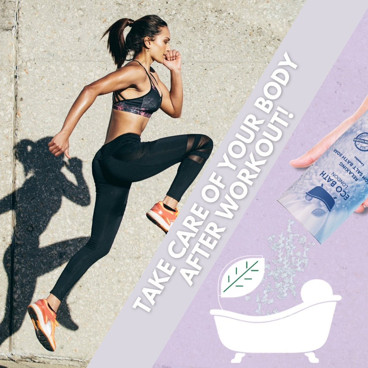 Eco Bath London Relaxing Epsom Salt Bath Soak - Tube, 250g or 1kg