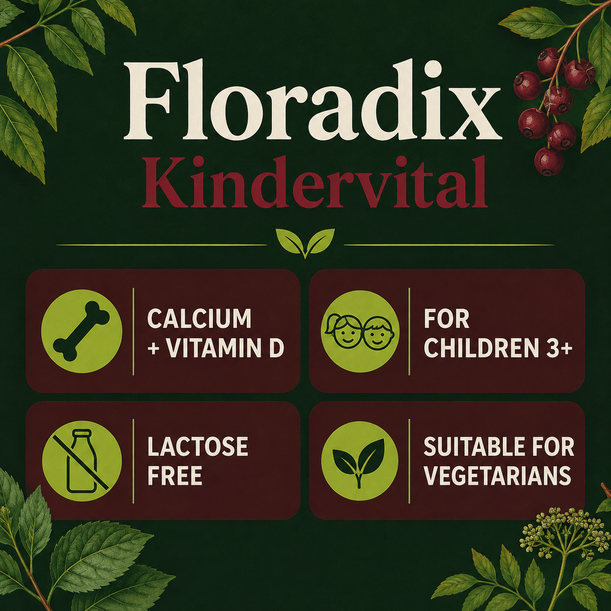 Floradix Kindervital for children fruity
