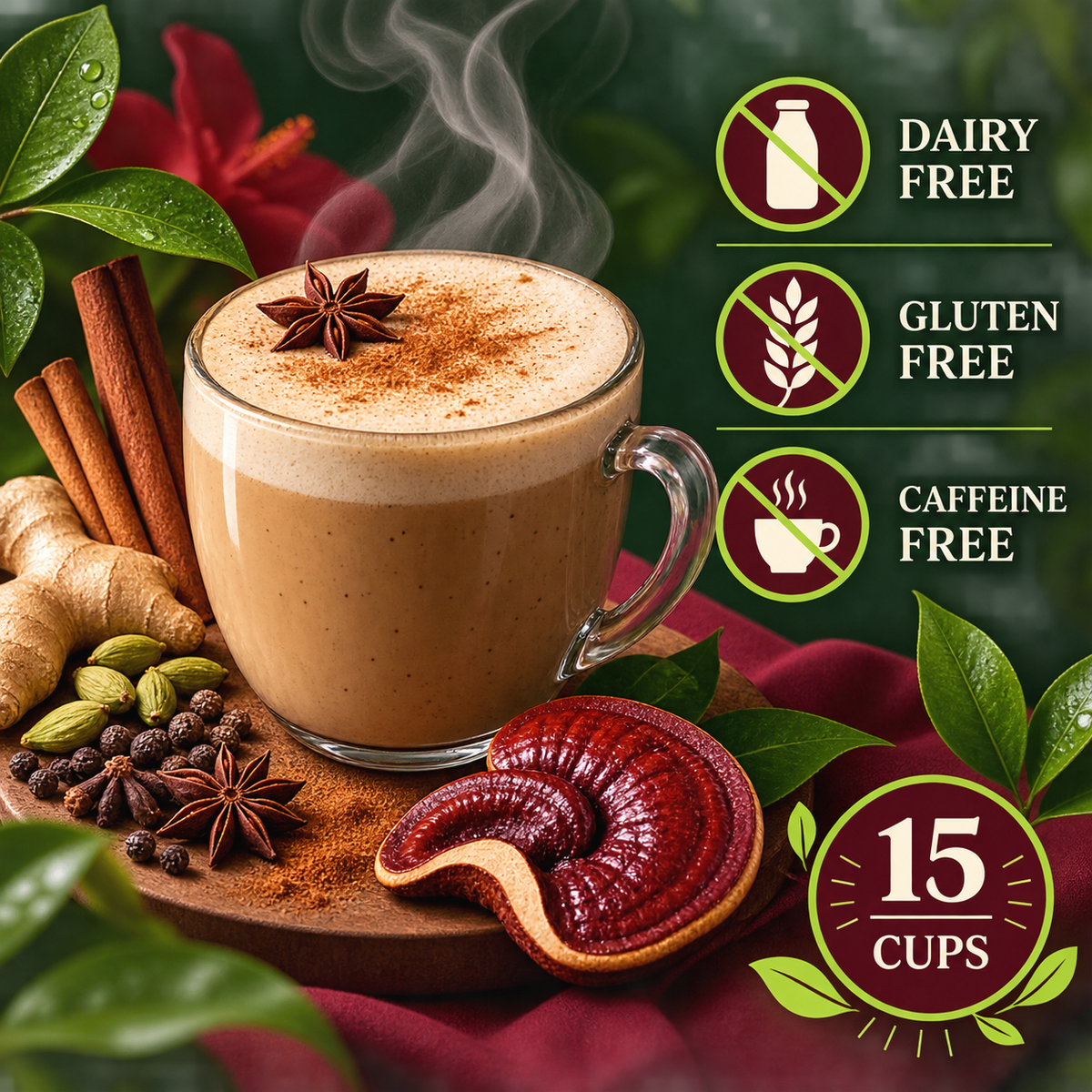 Organic Chai Latte with Reishi - Barista
