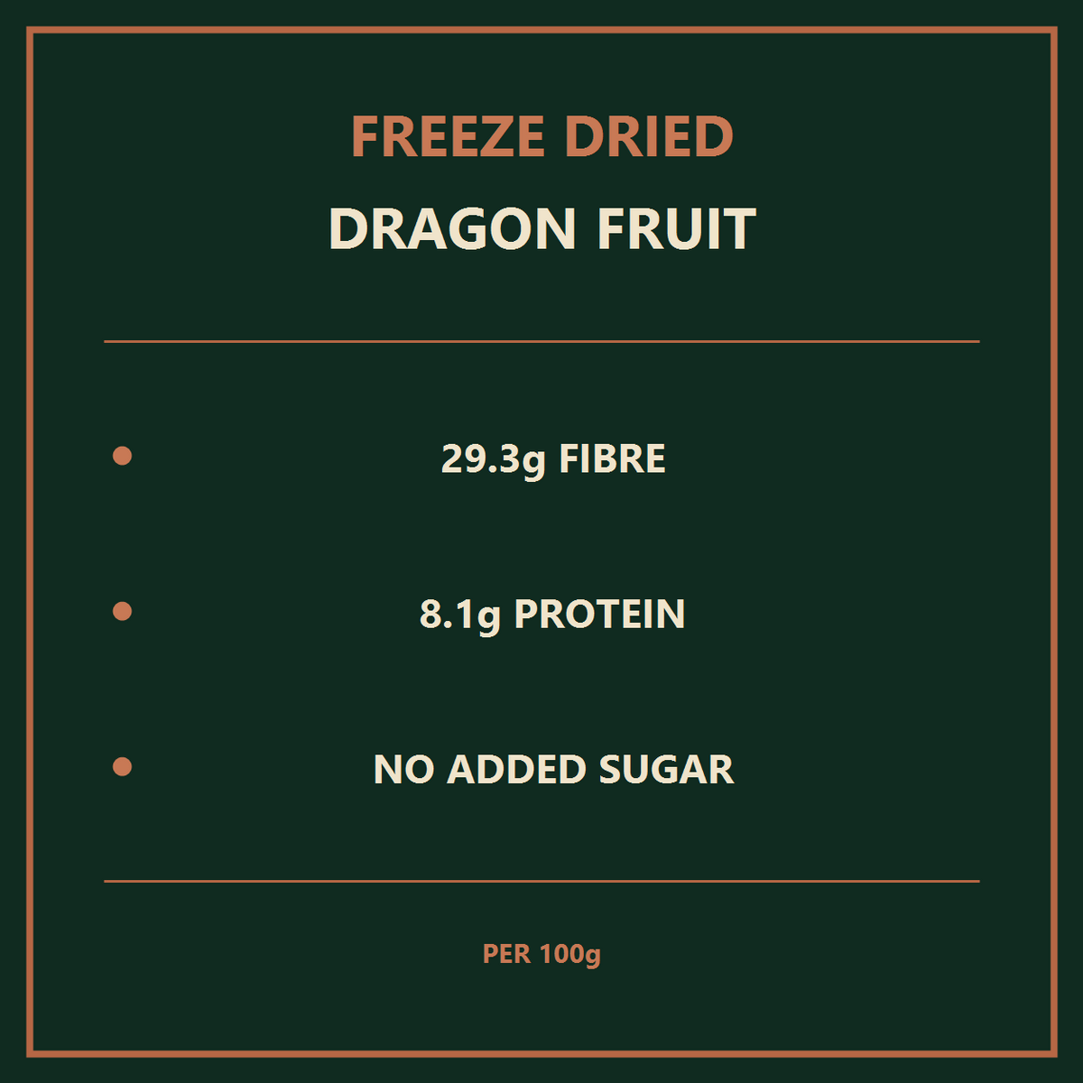 Freeze Dried Dragon Fruit Chunks