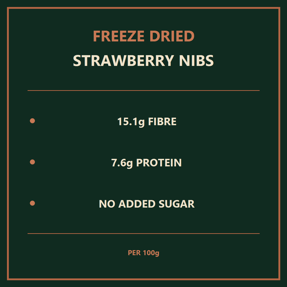 Freeze Dried Strawberry Nibs