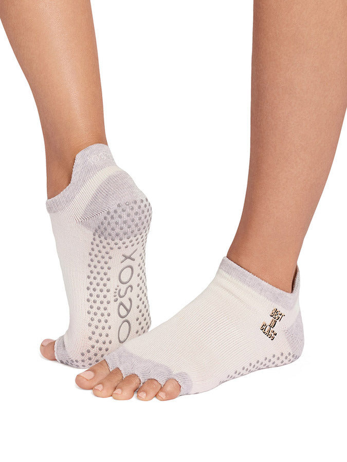 ToeSox Low Rise Half Toe Women's Yoga Grip Socks
