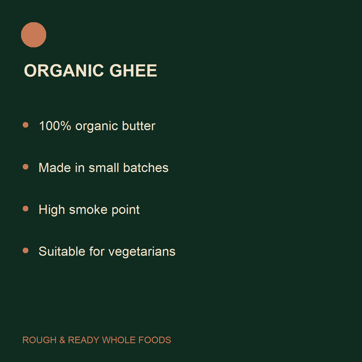 Happy Butter Organic Ghee