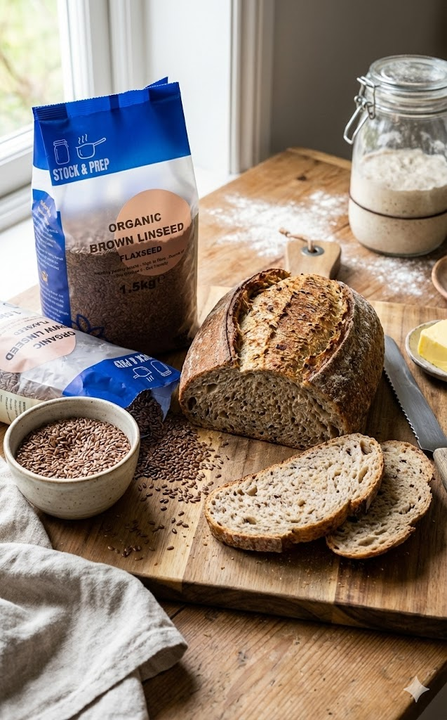 Organic Brown Linseed/Flaxseed - Stock & Prep - 1.5kg