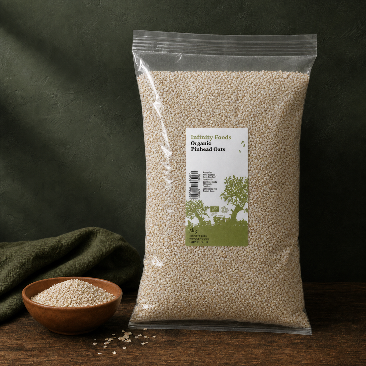 Infinity Foods Bulk Organic Pinhead Oats