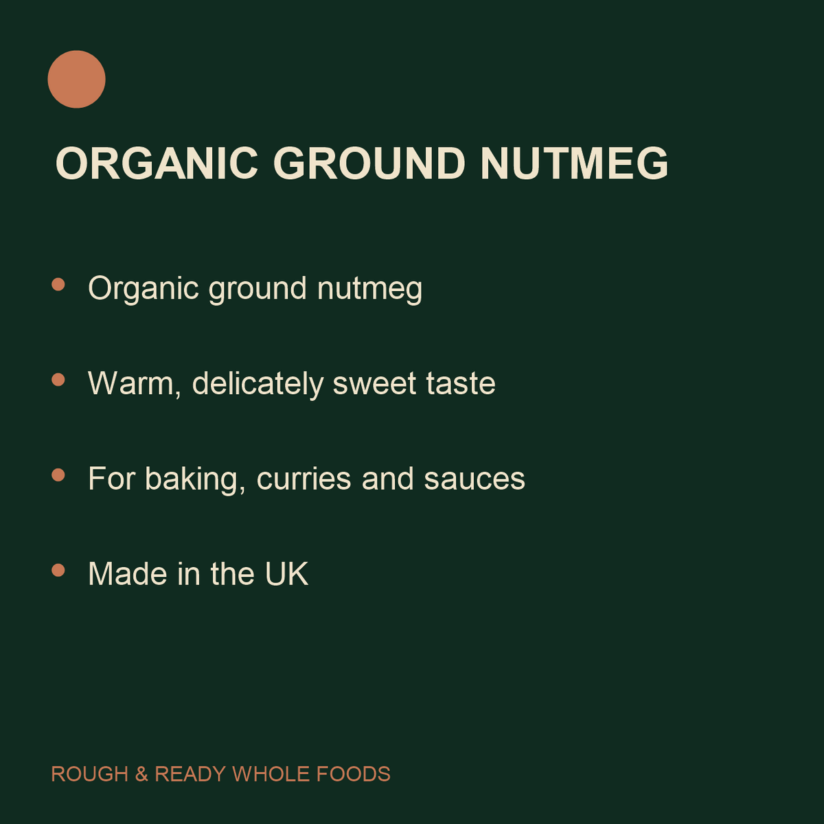 Infinity Foods Organic Ground Nutmeg