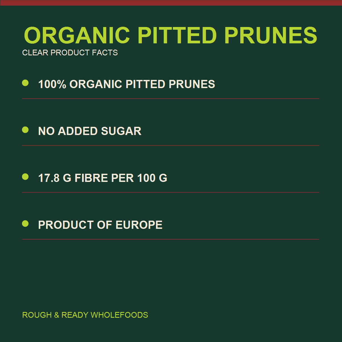 Infinity Foods Organic Pitted Prunes