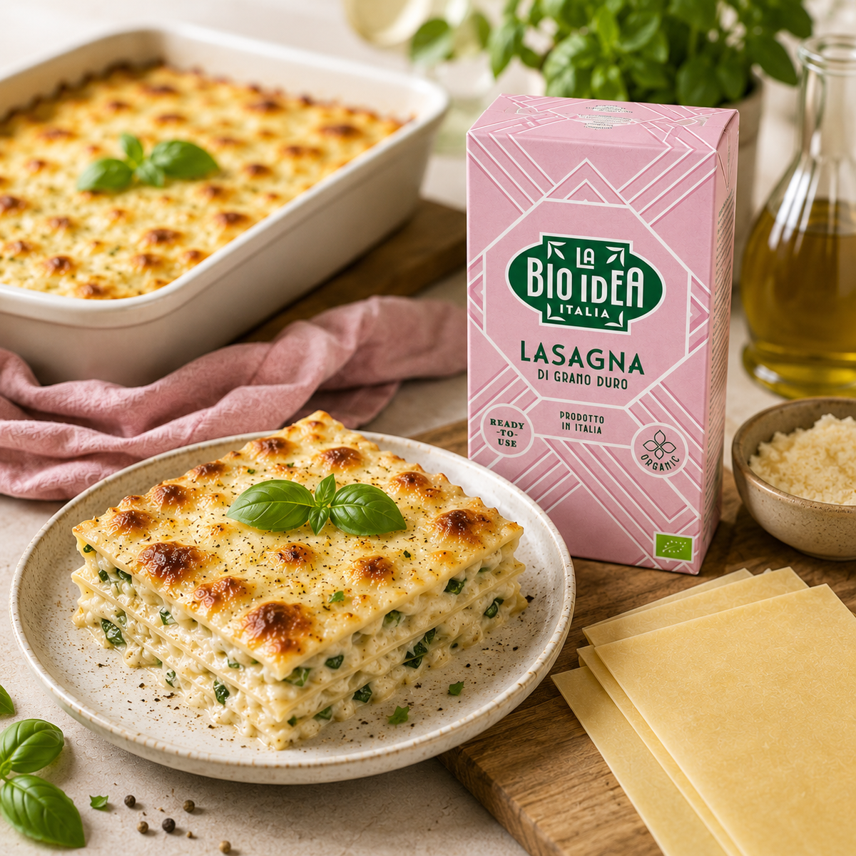 La Bio-Idea Organic White Lasagne