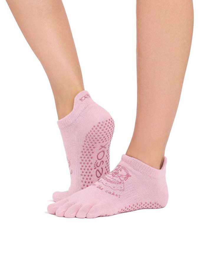 ToeSox Low Rise Full Toe Grip Socks