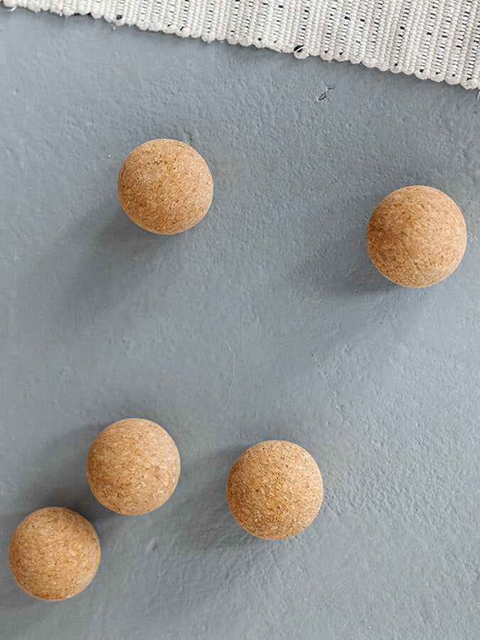 Yoga Studio Cork Unbranded Massage Ball Set of 3 - 4cm, 2 x 6cm