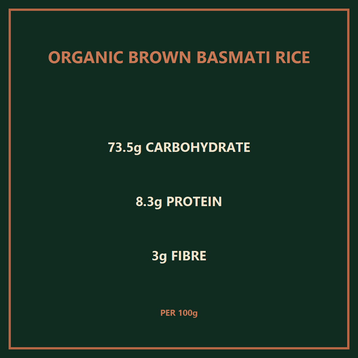 Organic Brown Basmati Rice
