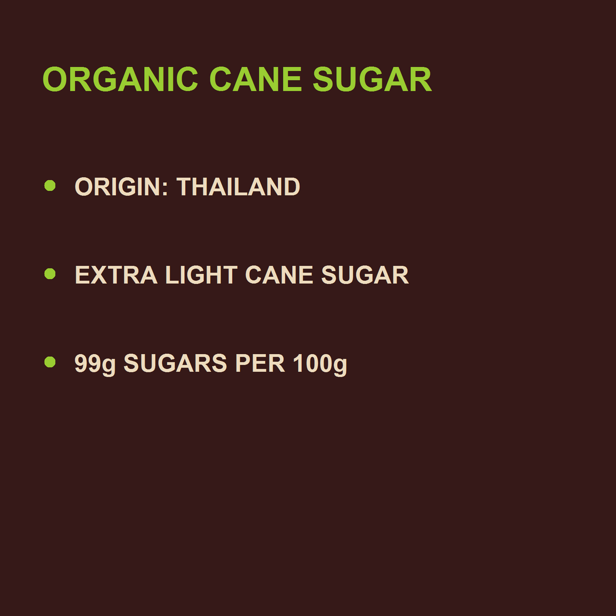 Organic Cane Sugar