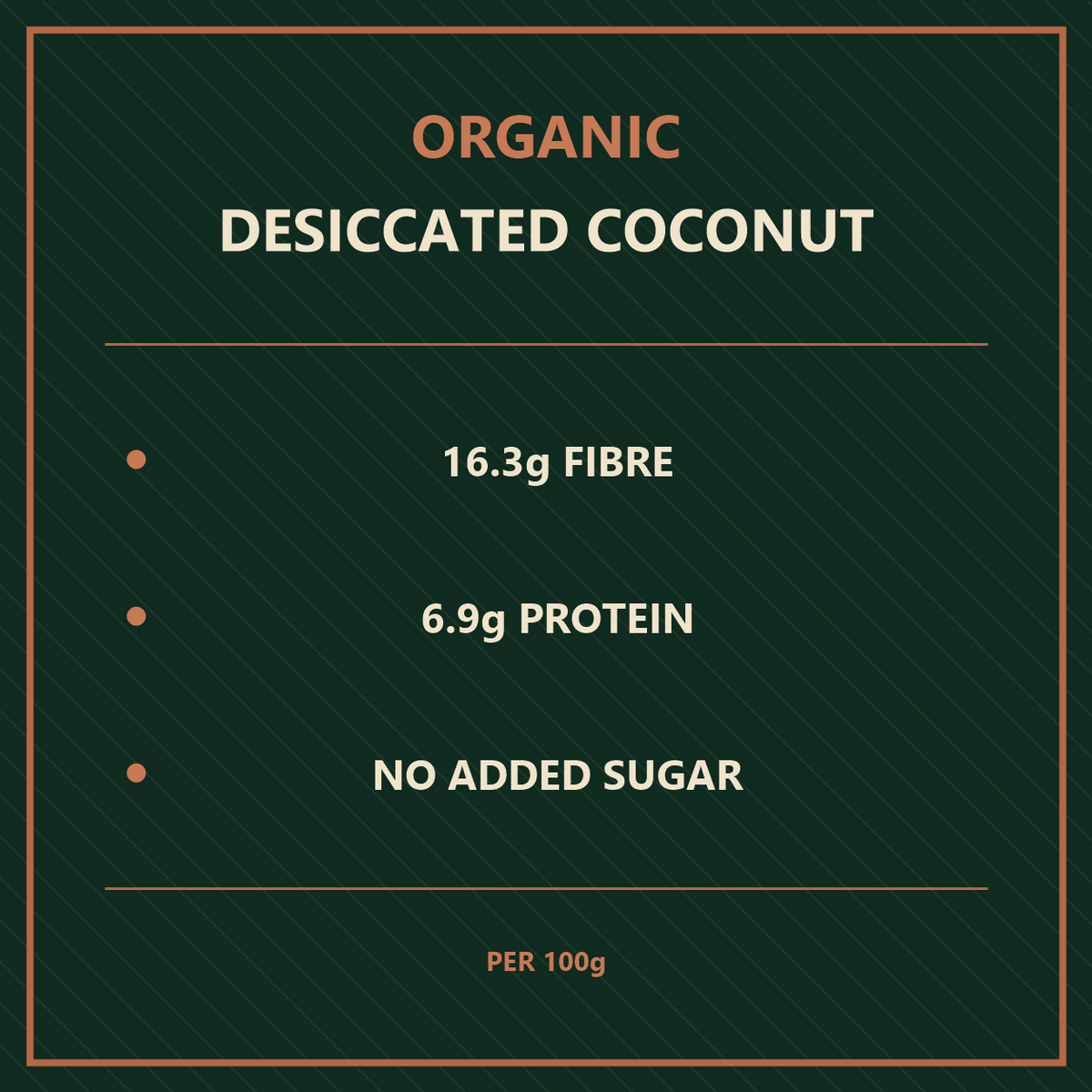 Organic Desiccated Coconut