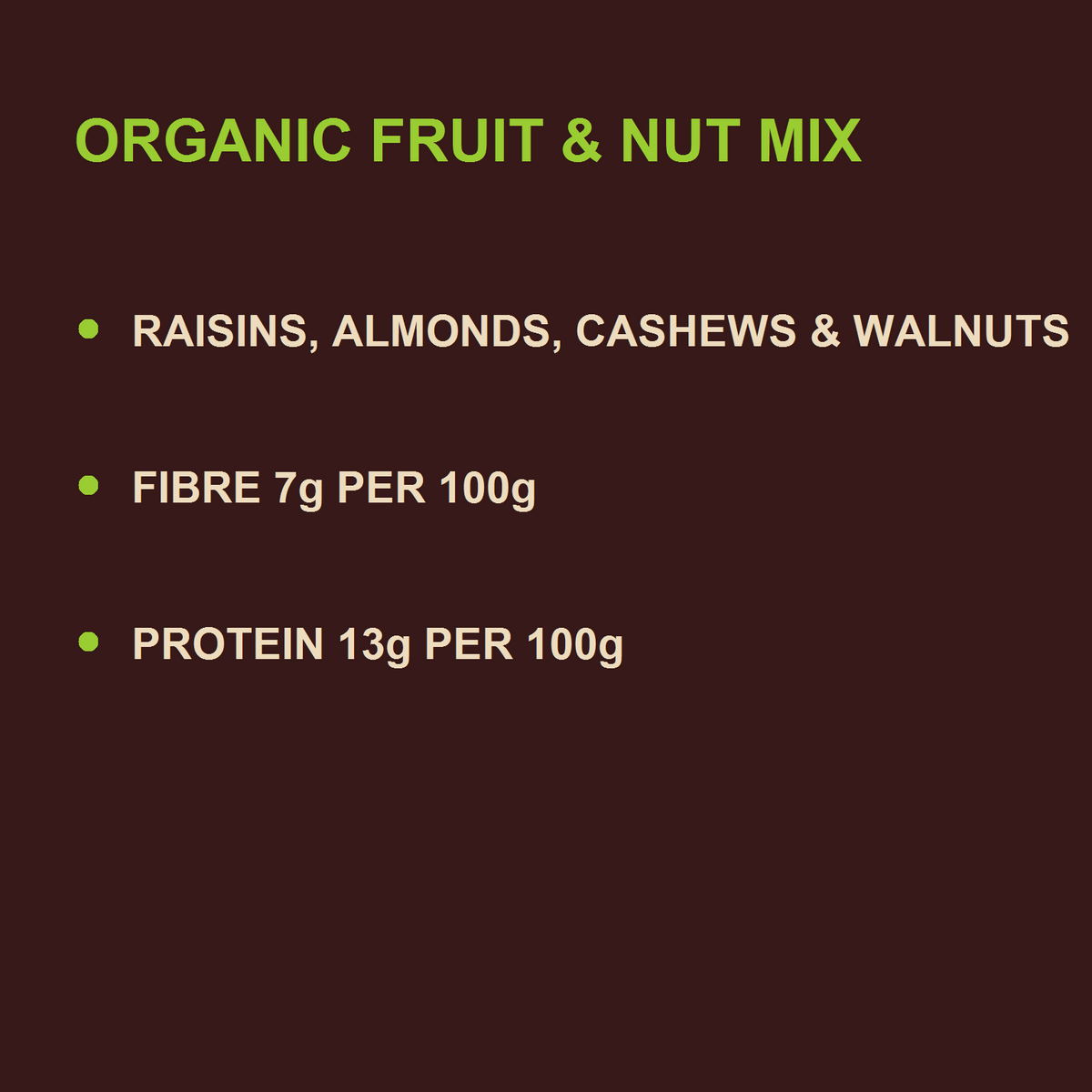 Organic Fruit & Nut Mix