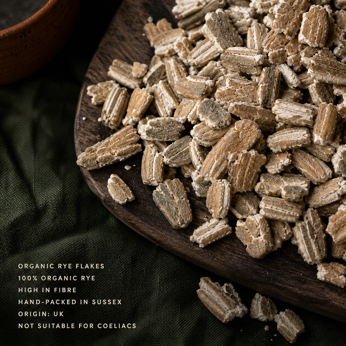 Organic Rye Flakes