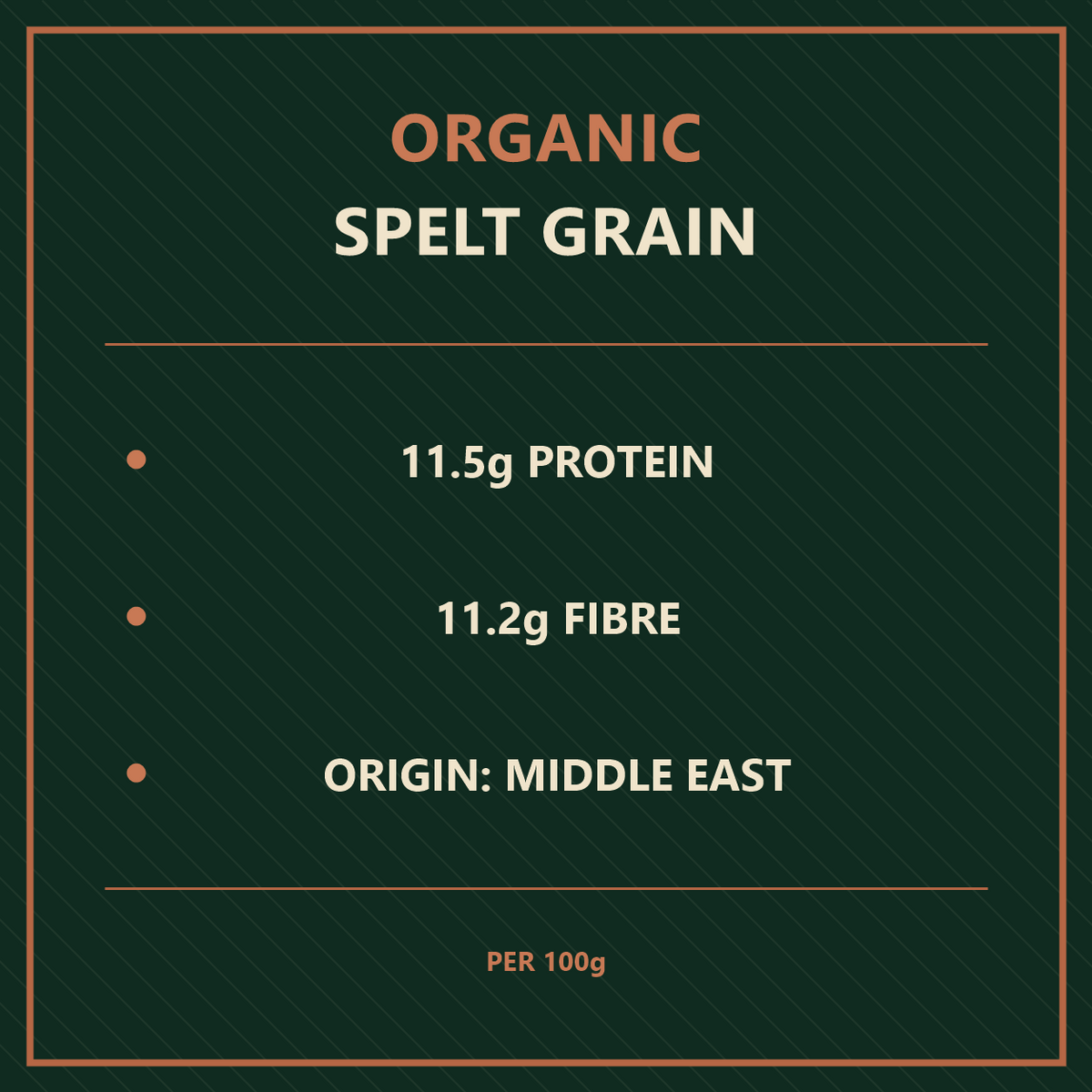 Organic Spelt Grain