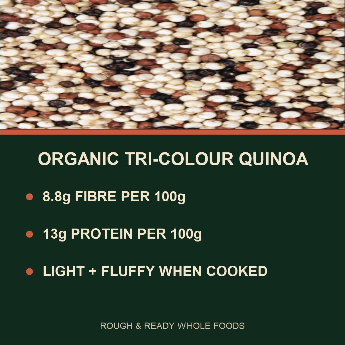 Organic Tri-Colour Quinoa