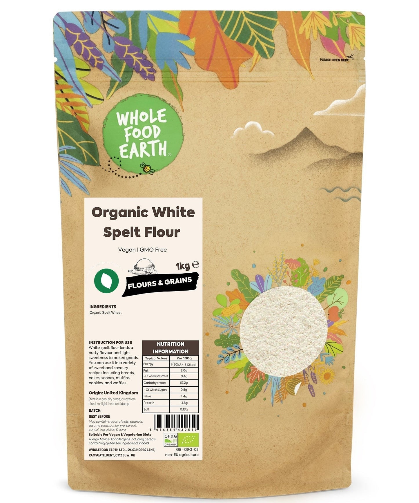 Organic White Spelt Flour