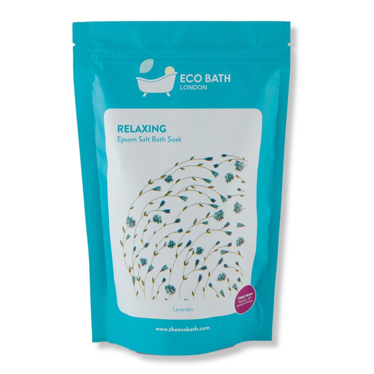 Eco Bath London Relaxing Epsom Salt Bath Soak - Pouch, 500g or 1kg