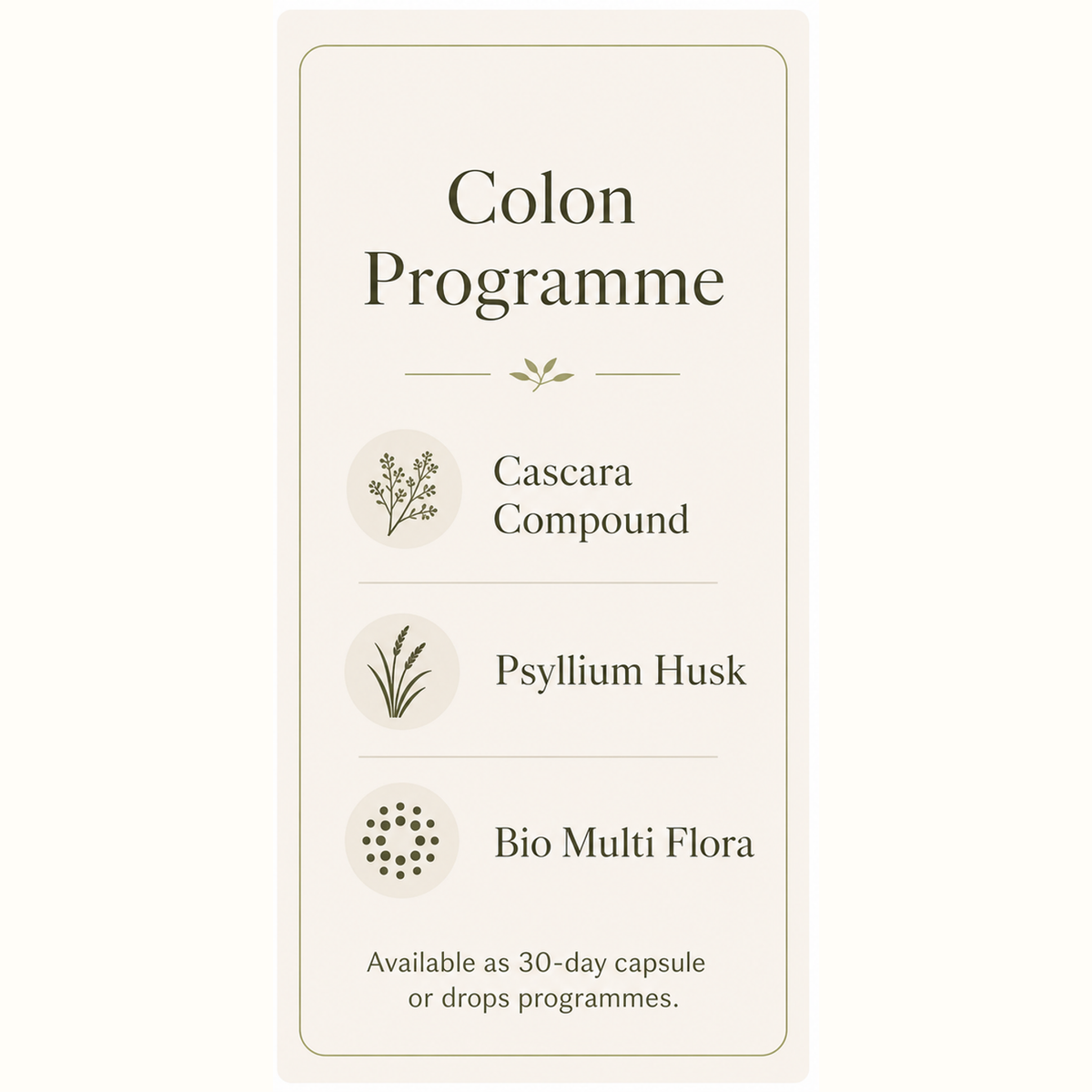SHS Colon Cleansing Programme