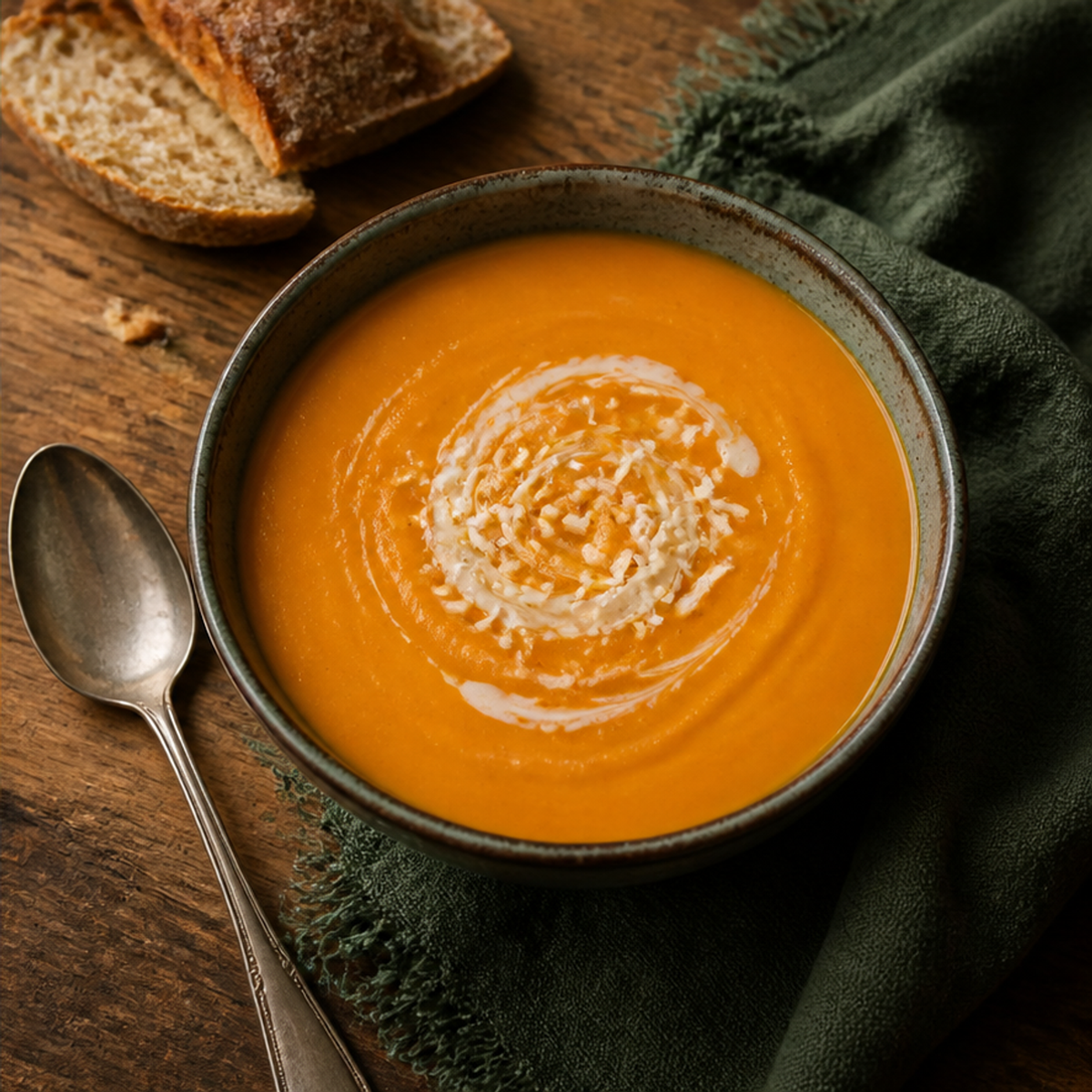 Free and Easy Carrot and Coconut Soup