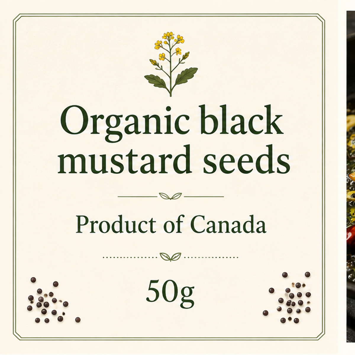 Infinity Foods Organic Black Mustard Seed