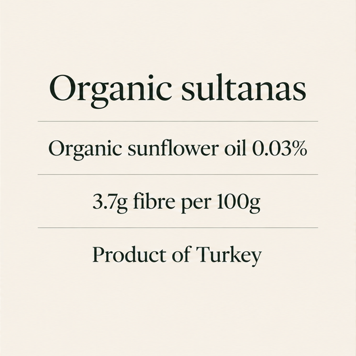 Infinity Foods Bulk Organic Sultanas