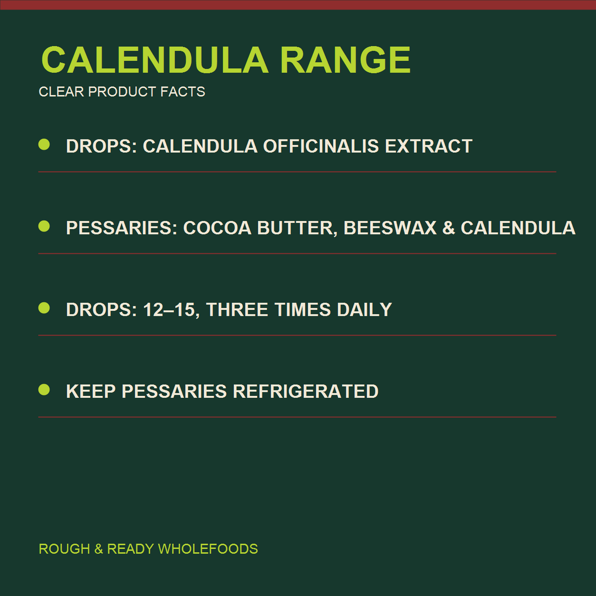SHS Calendula Range