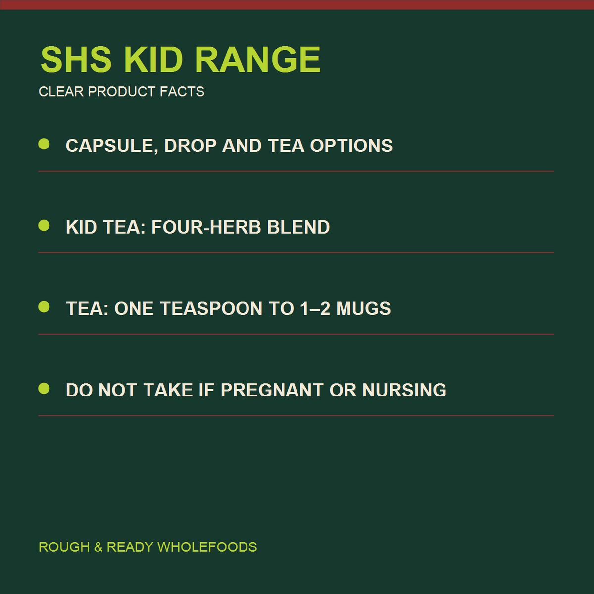 SHS Kid Range