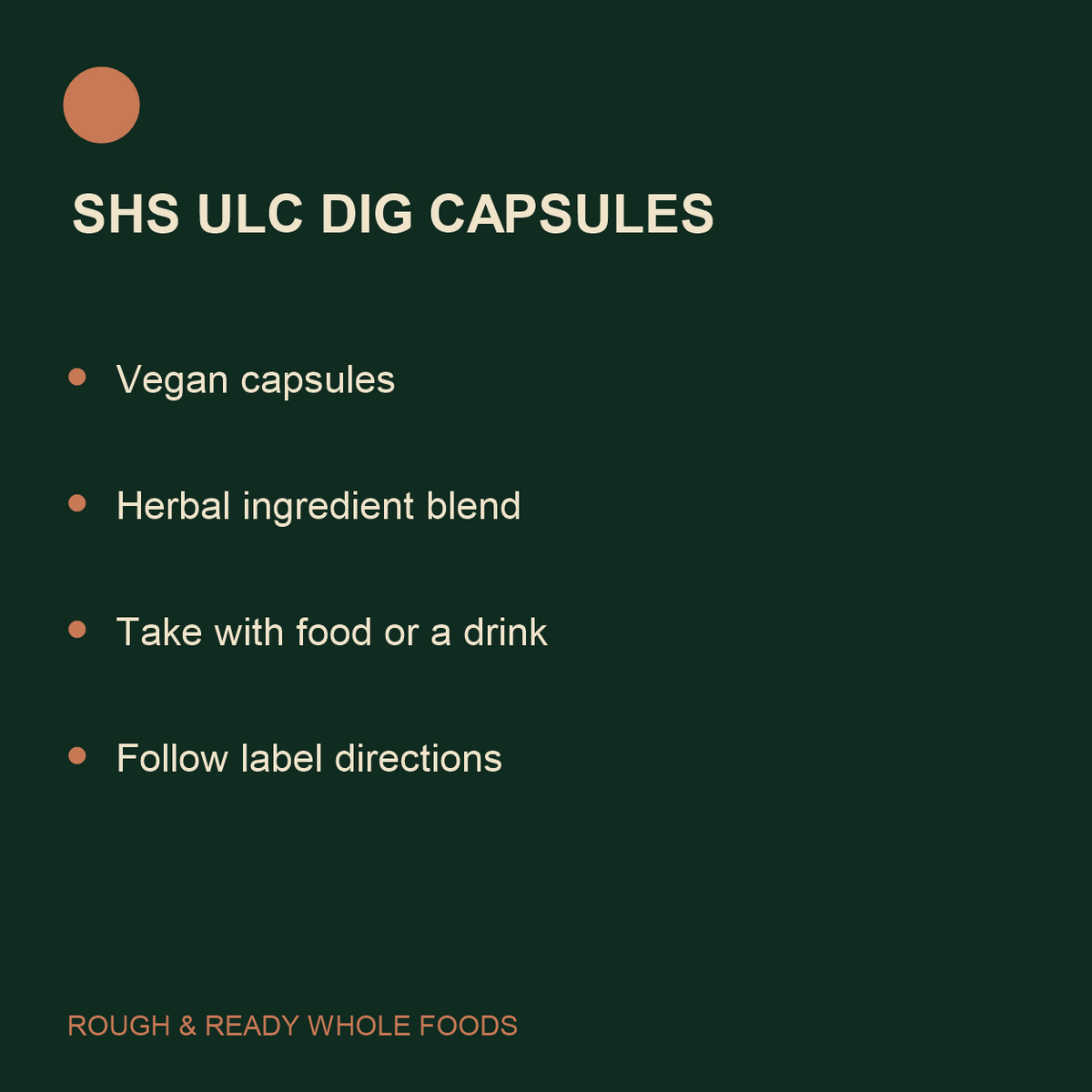 SHS Ulc Dig Capsules
