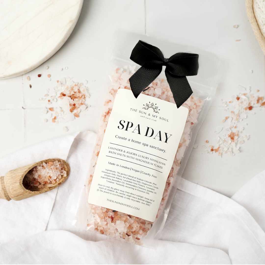 Lavender & Jojoba Himalayan Bath Salts – Spa Day Luxury Soak