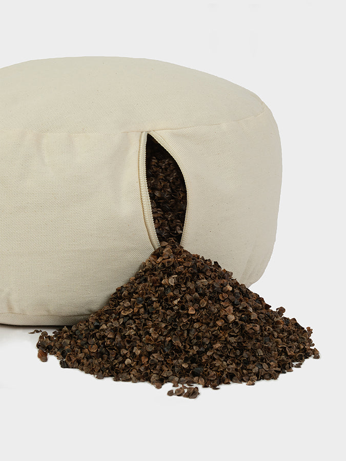 Yoga Studio EU Cylinder Buckwheat Linen Meditation Cushion