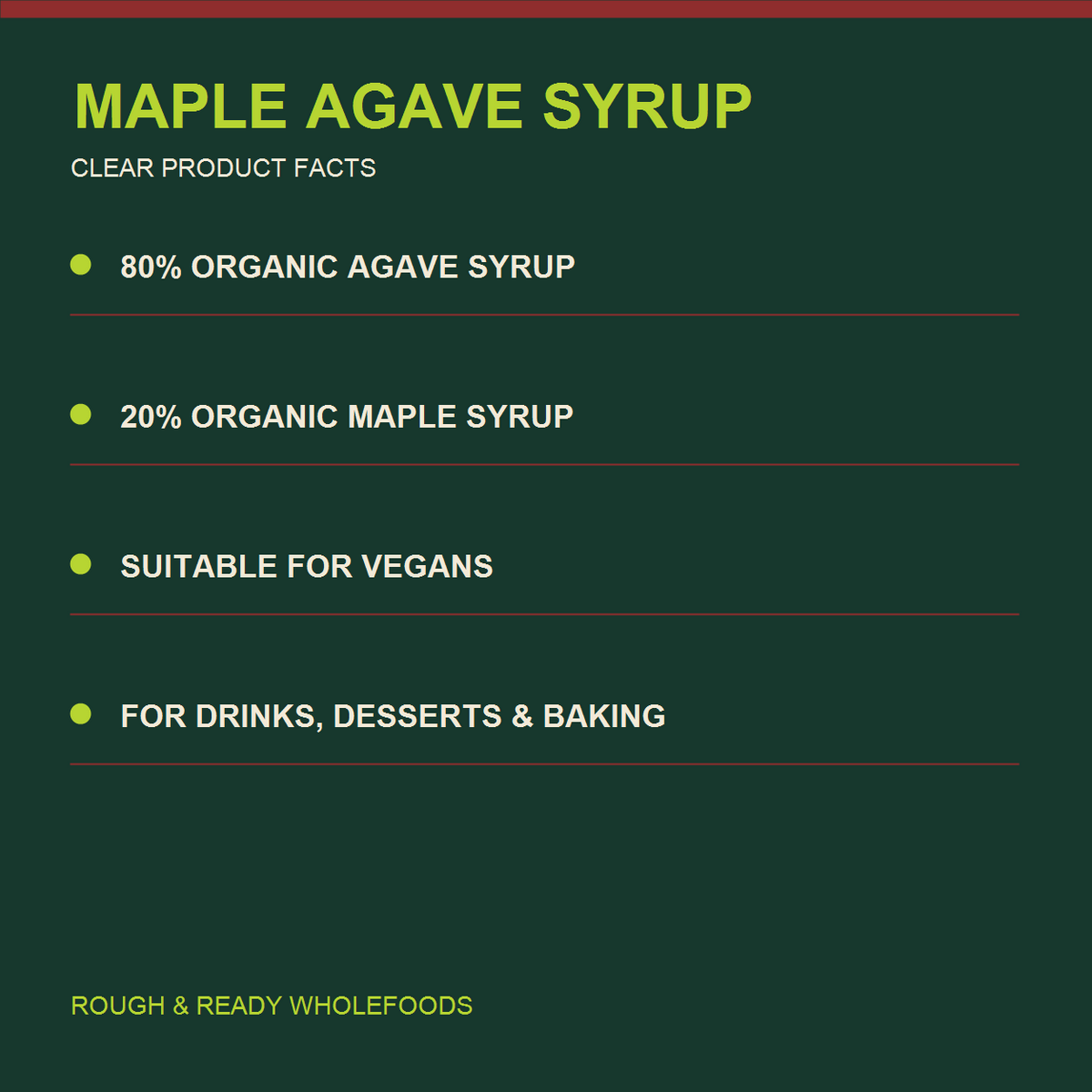 Biona Organic Maple Agave Syrup