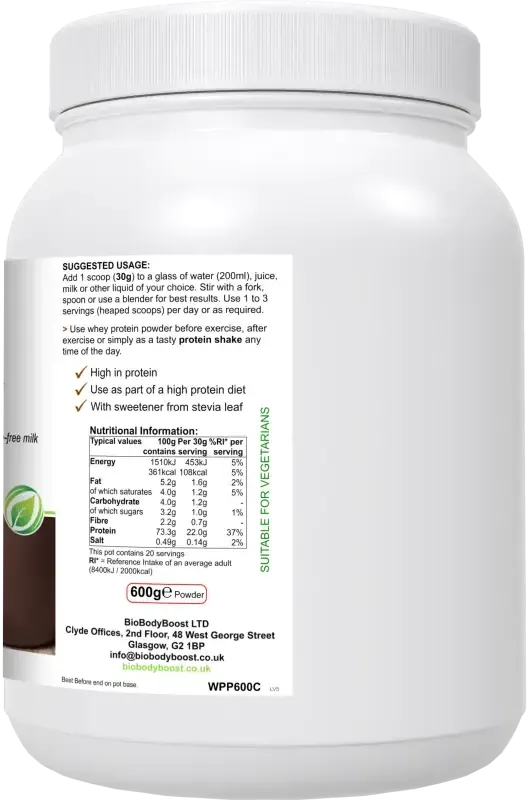 WheyPro Chocolate Whey Protein Powder for Women & Men | Isolate