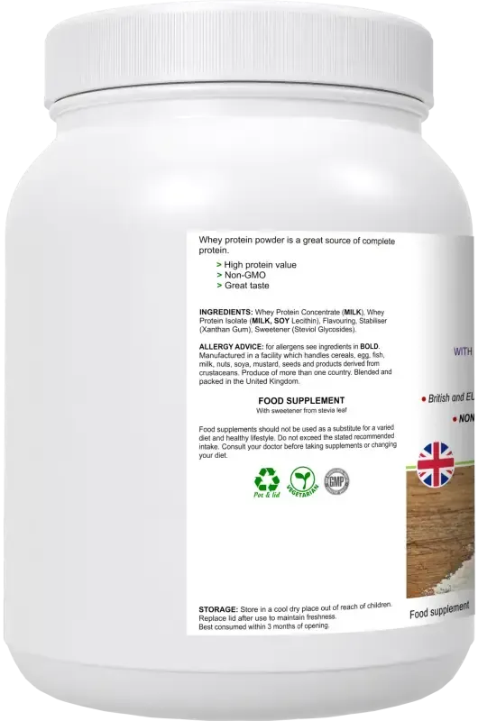 WheyPro Vanilla Whey Protein Powder for Women & Men | Isolate Blend