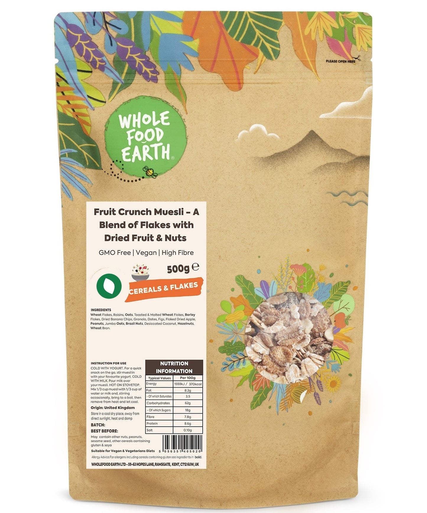 Fruit Crunch Muesli - A Blend of Flakes with Dried Fruit & Nuts