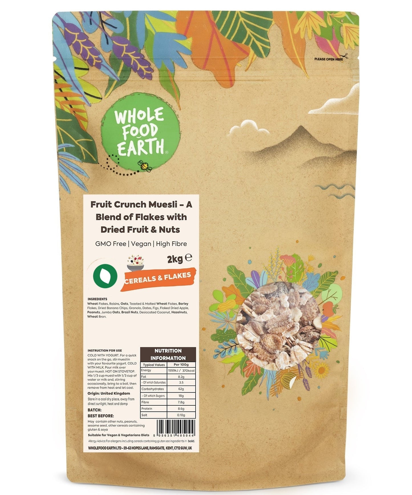Fruit Crunch Muesli - A Blend of Flakes with Dried Fruit & Nuts