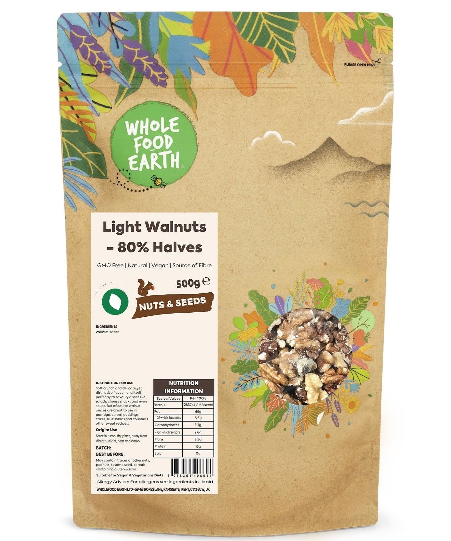 Light Walnuts - 80% Halves