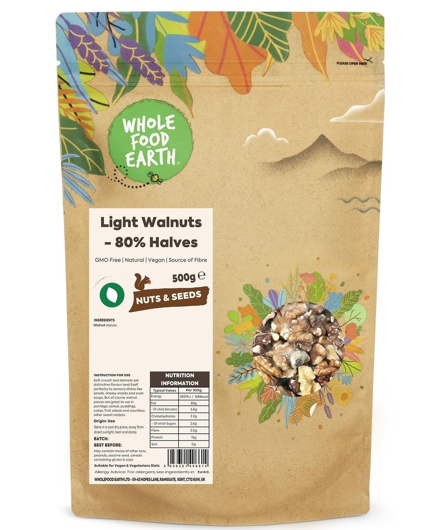 Light Walnuts - 80% Halves
