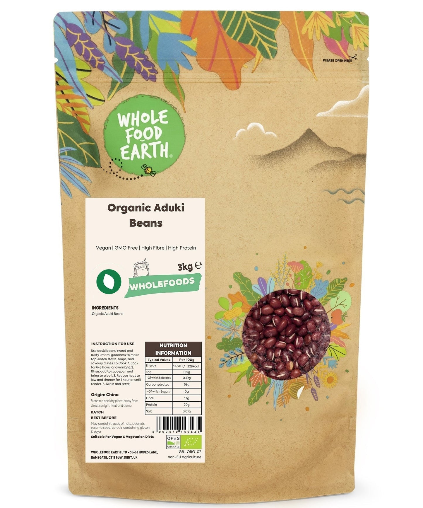 Organic Aduki Beans