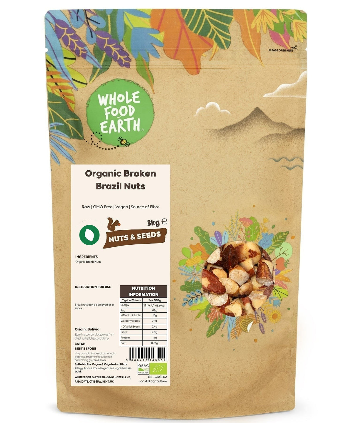 Organic Broken Brazil Nuts